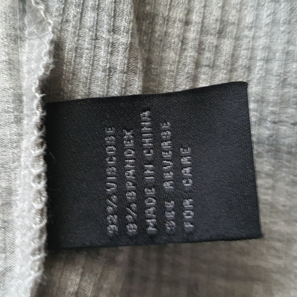 Oxford Keyhole Long Sleev Grey Top Size 14 - Picture 8 of 8